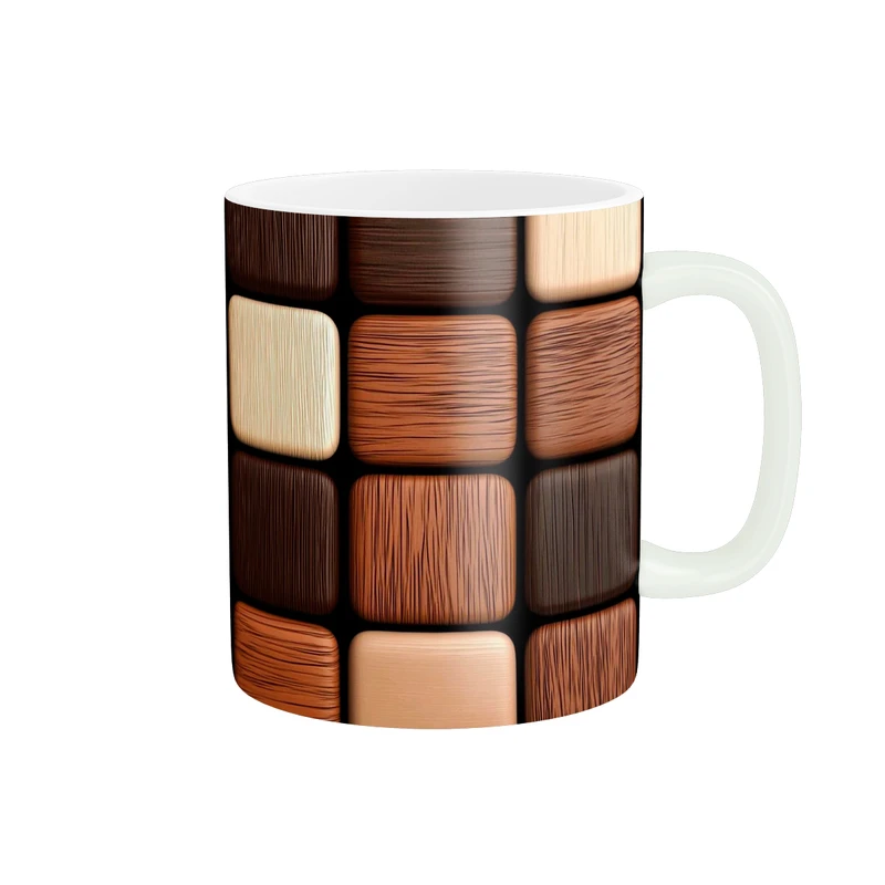 ماگ پاد آفرین طرح چوب کد 3701