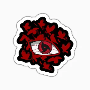 استیکر لپ تاپ و موبایل بووم طرح Anime Naruto مدل چشمItachi کد PS92