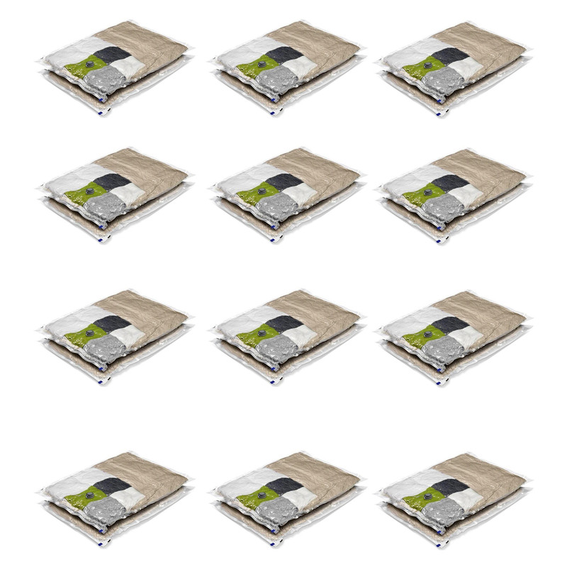 کیسه وکیوم مدل محافظ لباس سایز 70×100 بسته 12 عددی