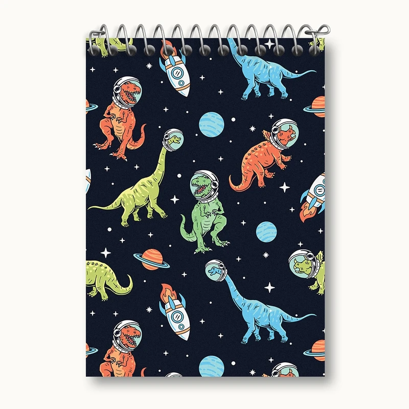 دفتر یادداشت 50 برگ خندالو مدل دایناسور کد N555