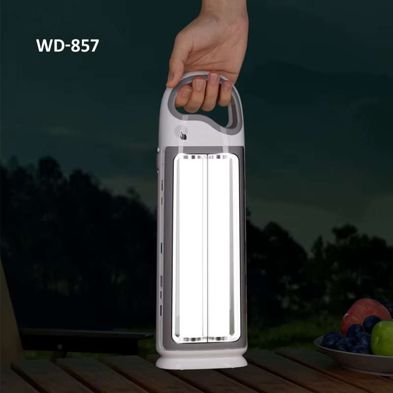 چراغ اضطراری مدل شارژی کد WD-857 با نور مهتابی