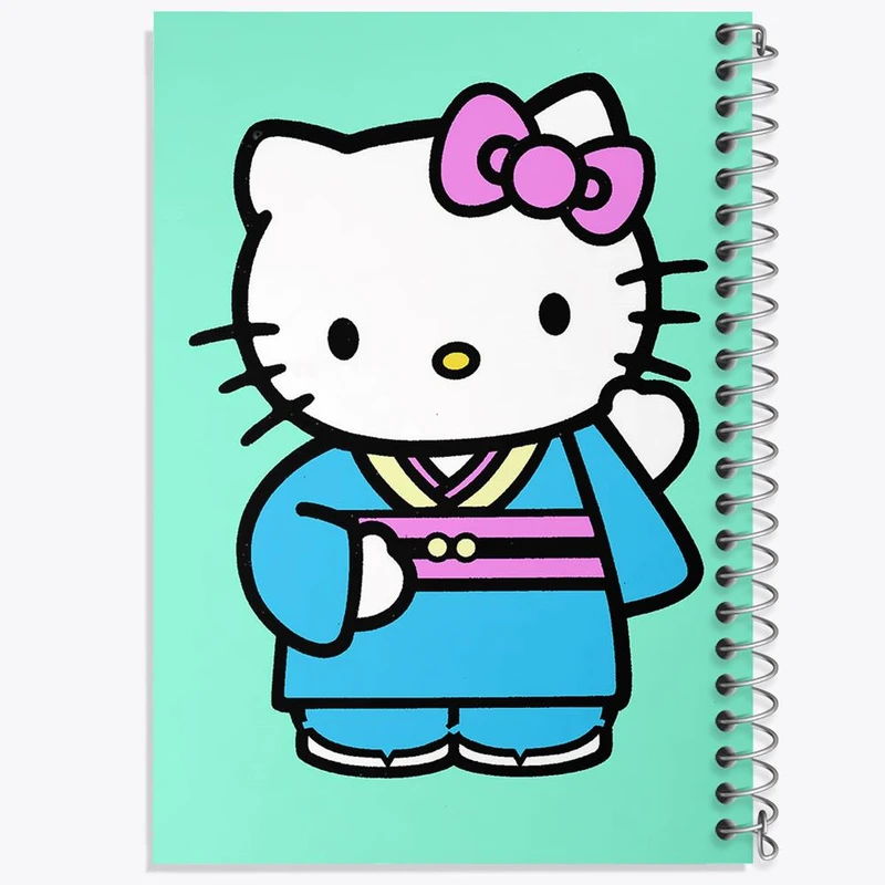 دفتر مشق 100 برگ خندالو طرح هلو کیتی کد 24733