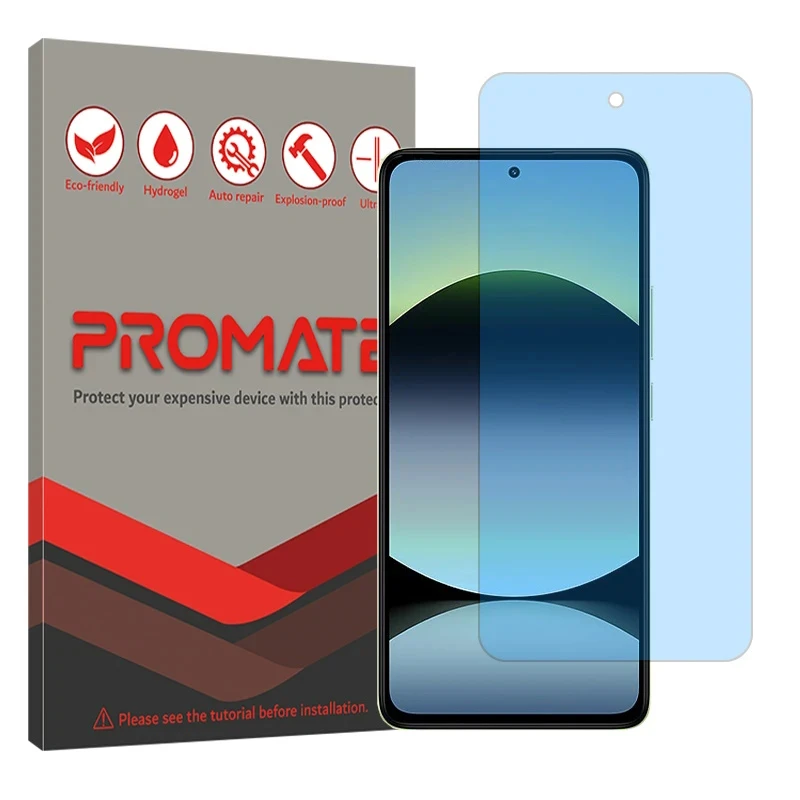 محافظ صفحه نمایش مات آنتی بلو پرومیت مدل هیدروژلی مناسب برای گوشی موبایل شیائومی Redmi Note 14 4G