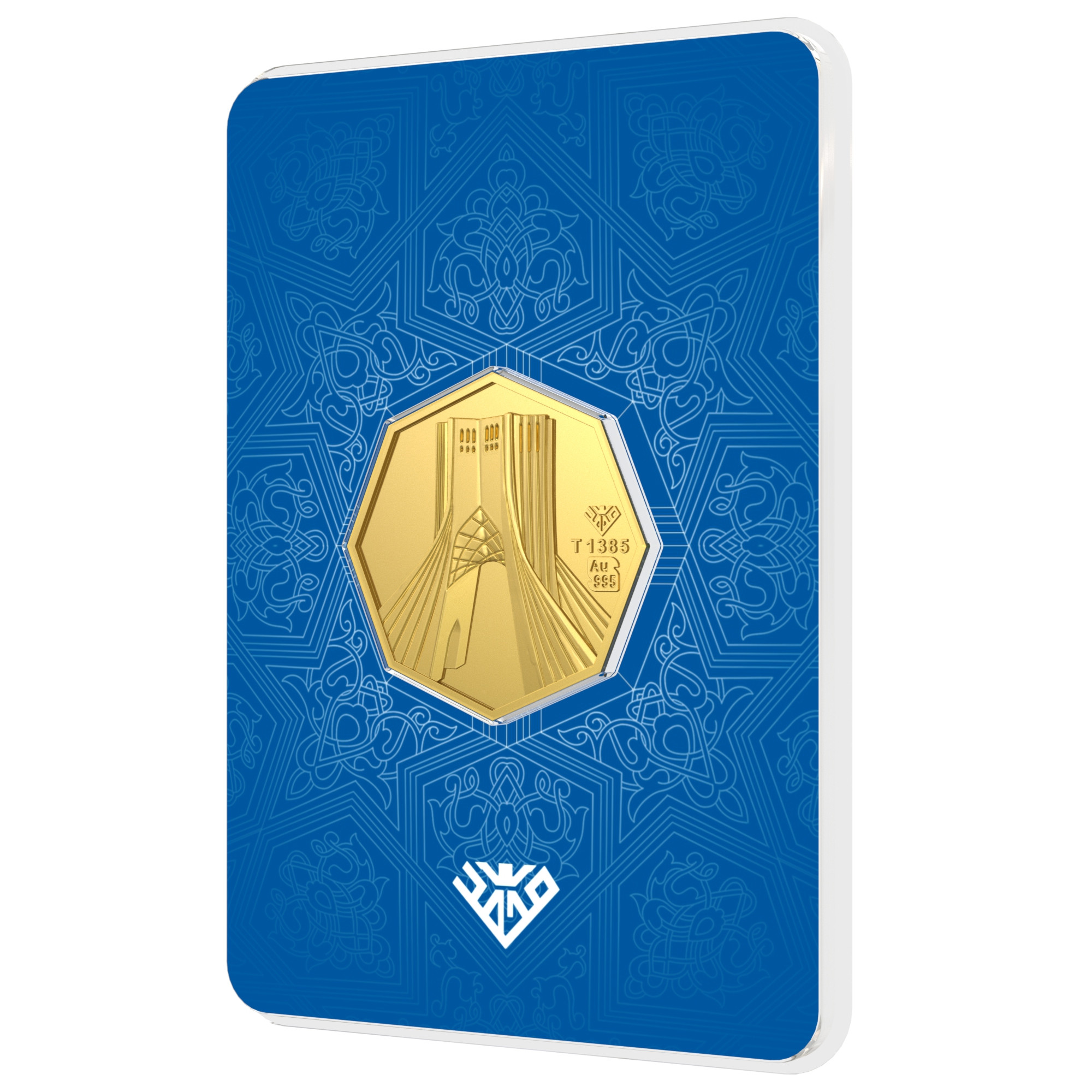 شمش طلا 24 عیار طلای محمد طرح برج آزادی کد 2000 شمش طلا 24 عیار طلای محمد طرح برج آزادی کد 2000