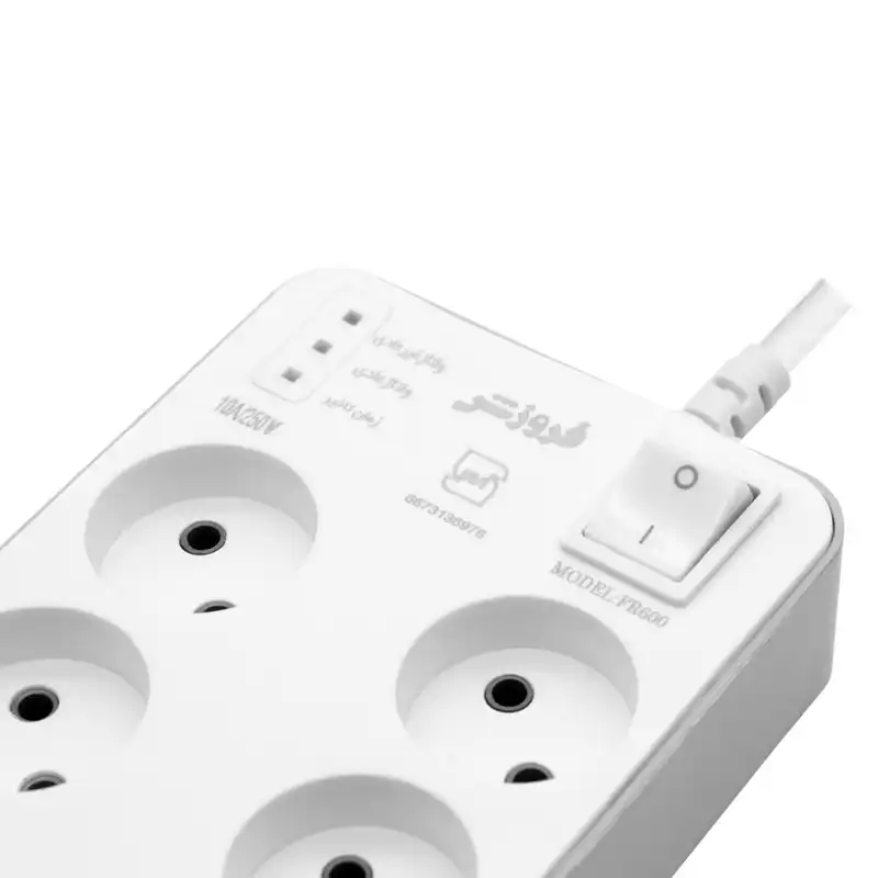 محافظ ولتاژ فروزش مدل Fr600 شش پریز