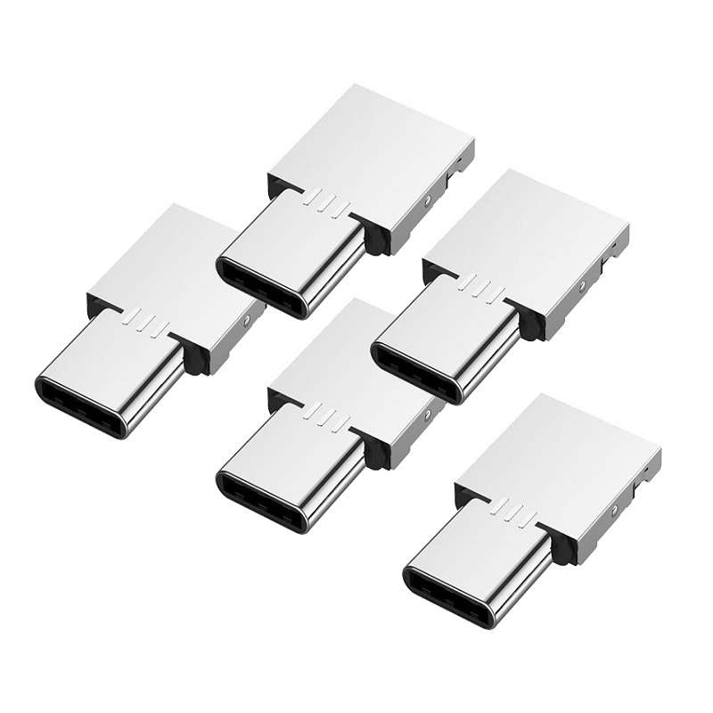 مبدل USB به USB-C کد OTG AC-1002 بسته 5 عددی 