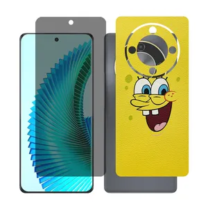 Glass together model privacy screen protector suitable for Honor X9b mobile phone with back cover sticker