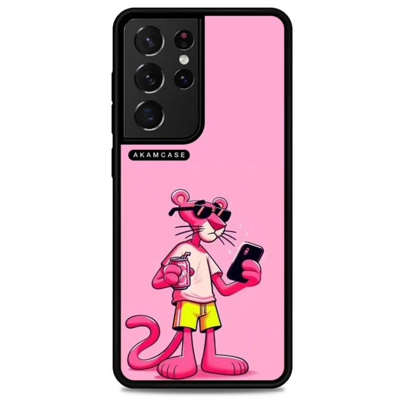 کاور آکام مدل AMC-WSGS21U-PINK PANTHER8 مناسب برای گوشی موبایل سامسونگ Galaxy S21 Ultra
