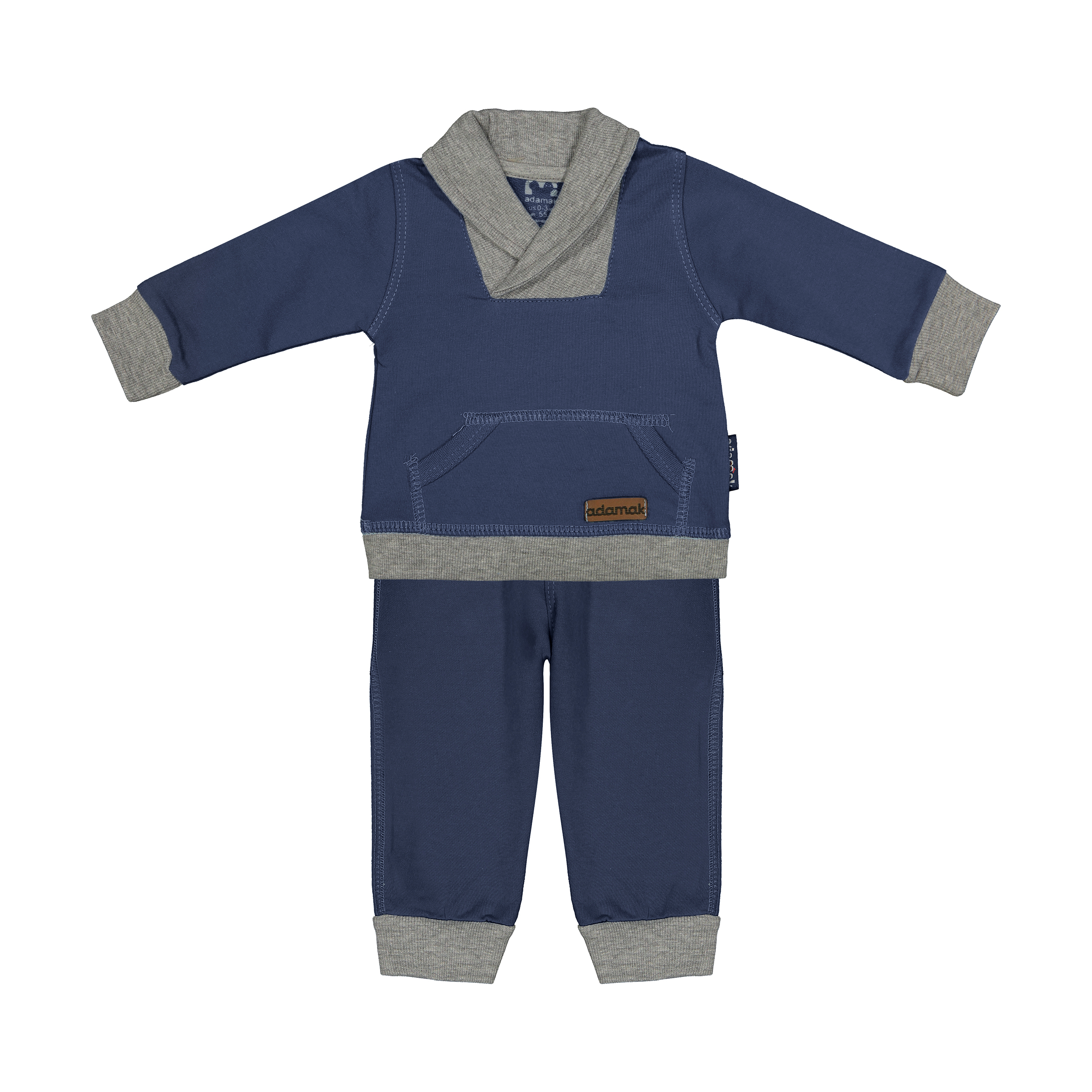 ست سویشرت و شلوار نوزادی پسرانه آدمک مدل 2171114-59