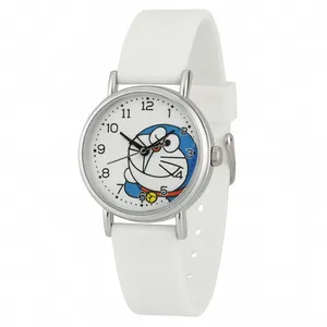 ساعت مچی عقربه‌ای کوارتز بچگانه مدل بند سیلیکونی ضد حساسیت طرح دورامون کد ۳