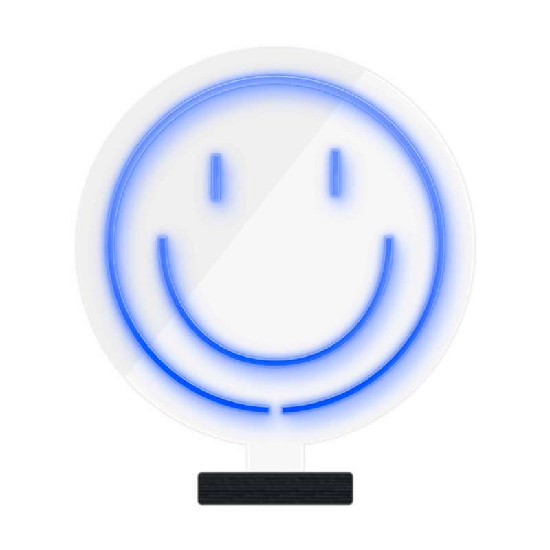 چراغ رومیزی مدل ریموت دار SMILE-GL_BL-GLASS