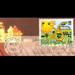 تمبر یادگاری مدل پاکت مهر روز 