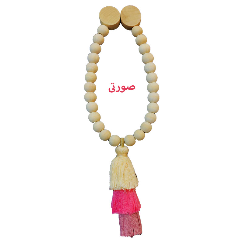 پرده جمع کن مدل مگنت چوبی منگوله دار لی لوکس کد CM45