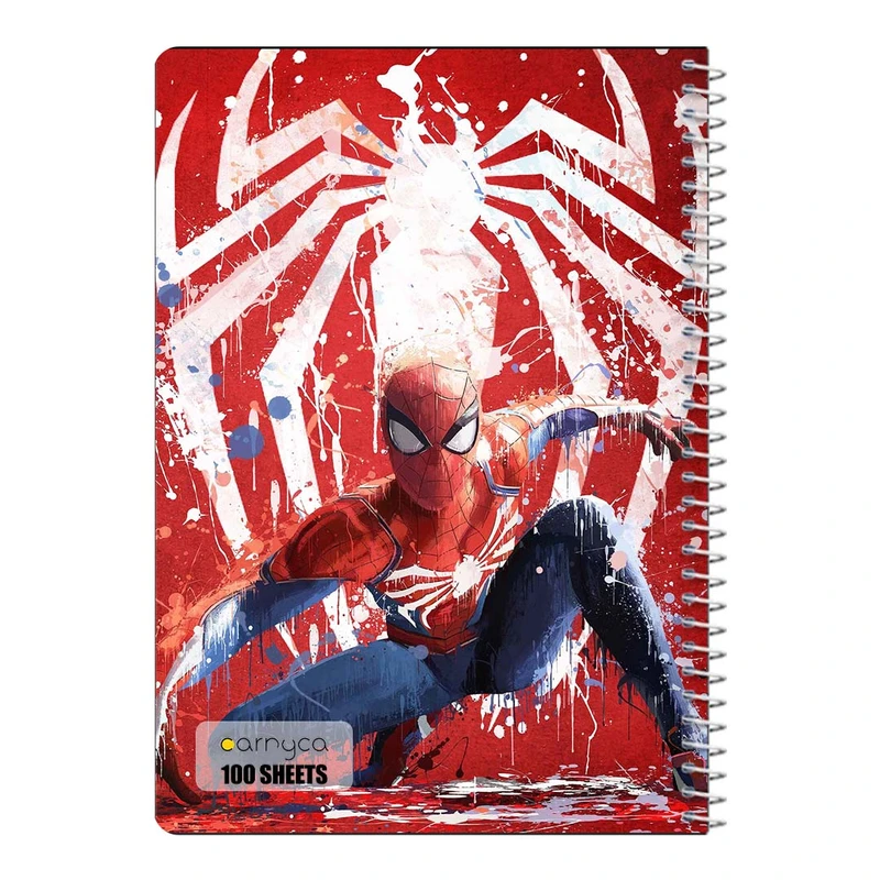 دفتر مشق 100 برگ سیمی کارنیکا طرح Man-مرد عنکبوتی Spider کد 84047