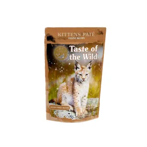 پوچ بچه گربه تیست آف ویلد مدل Kitten Chicken Pate طعم مرغ وزن ۸۵ گرم