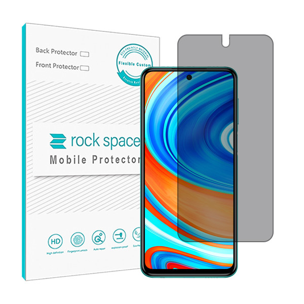 محافظ صفحه نمایش حریم شخصی راک اسپیس مدل HyPRV مناسب برای گوشی موبایل  شیائومی Redmi Note 9 Pro