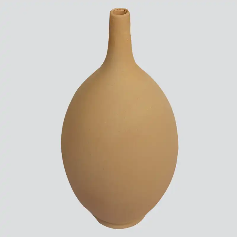 گلدان سفالی مدل اوج بیضی کد vas-222