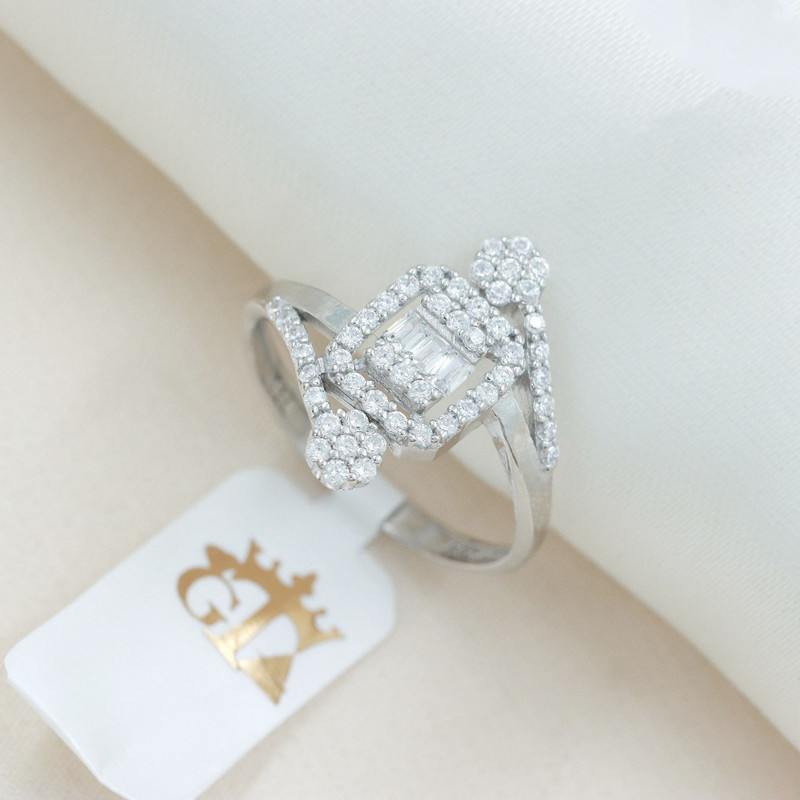 انگشتر نقره زنانه جی تی ای مدل جی نایس