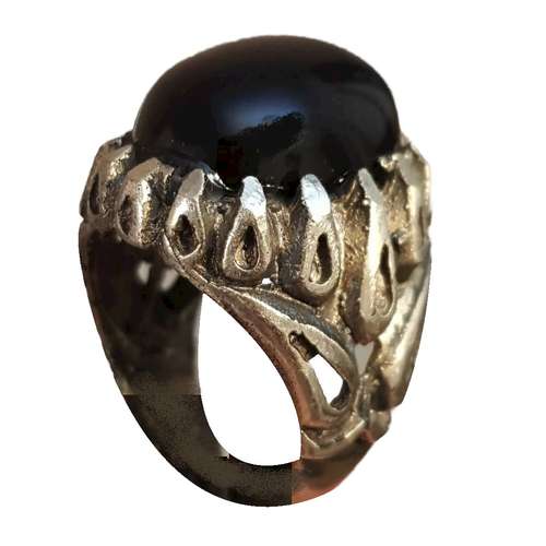 انگشتر نقره مردانه مدل عقیق شفت العبد یمانی اصل ASHAYA33