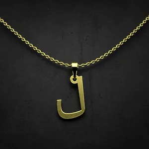 گردنبند طلا 18 عیار زنانه مدوپد مدل حرف ل کد I2-1-1487