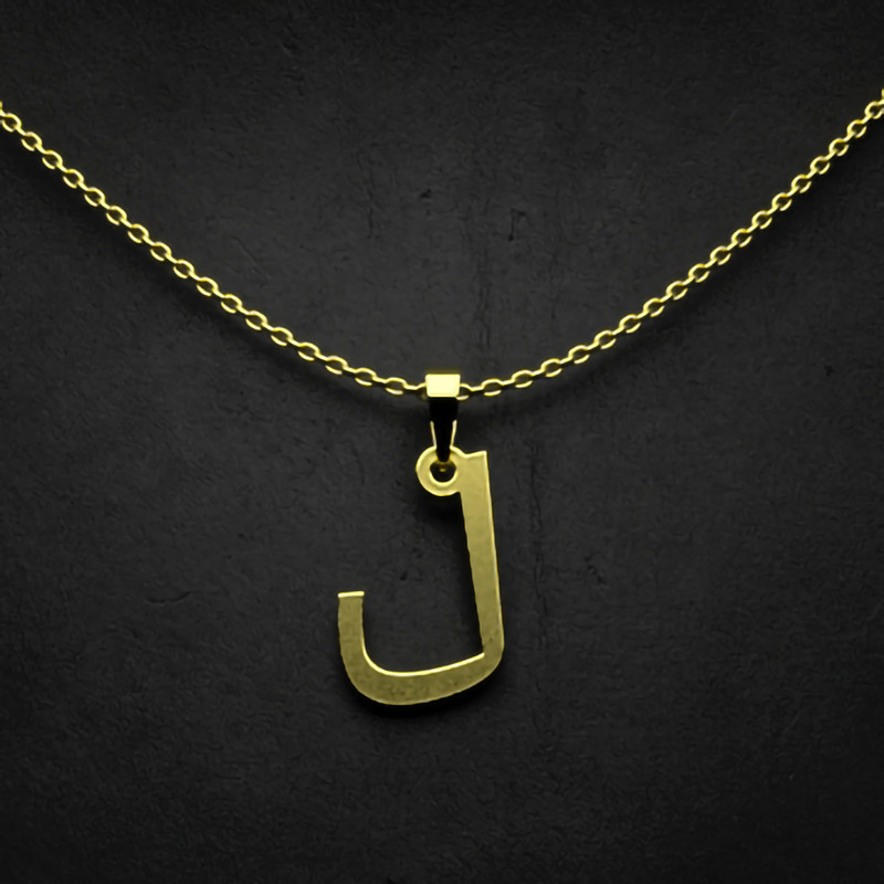 گردنبند طلا 18 عیار زنانه مدوپد مدل حرف ل کد I2-1-1487