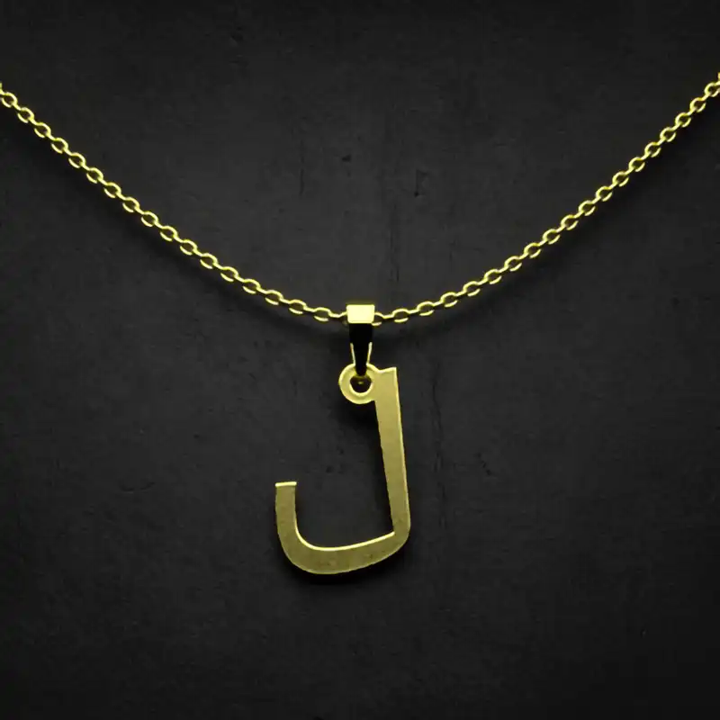 گردنبند طلا 18 عیار زنانه مدوپد مدل حرف ل کد I3-1-1487