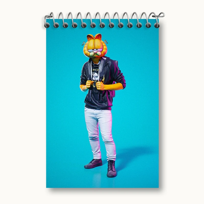 دفتر یادداشت 50 برگ خندالو مدل گارفیلد (Garfield) کد F178