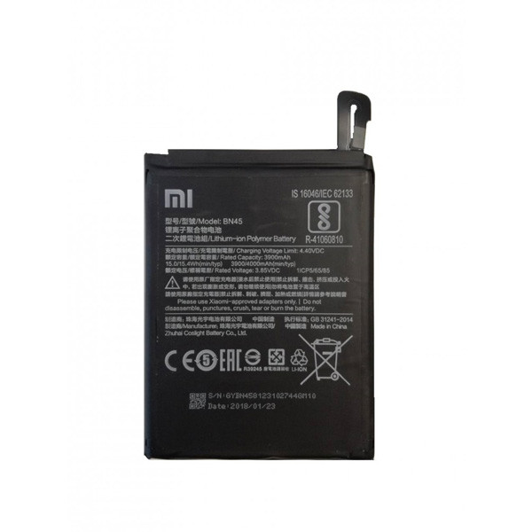 باتری موبایل مدل BN45 ظرفیت 3900 میلی آمپر ساعت مناسب برای گوشی موبایل شیائومی Redmi note 5