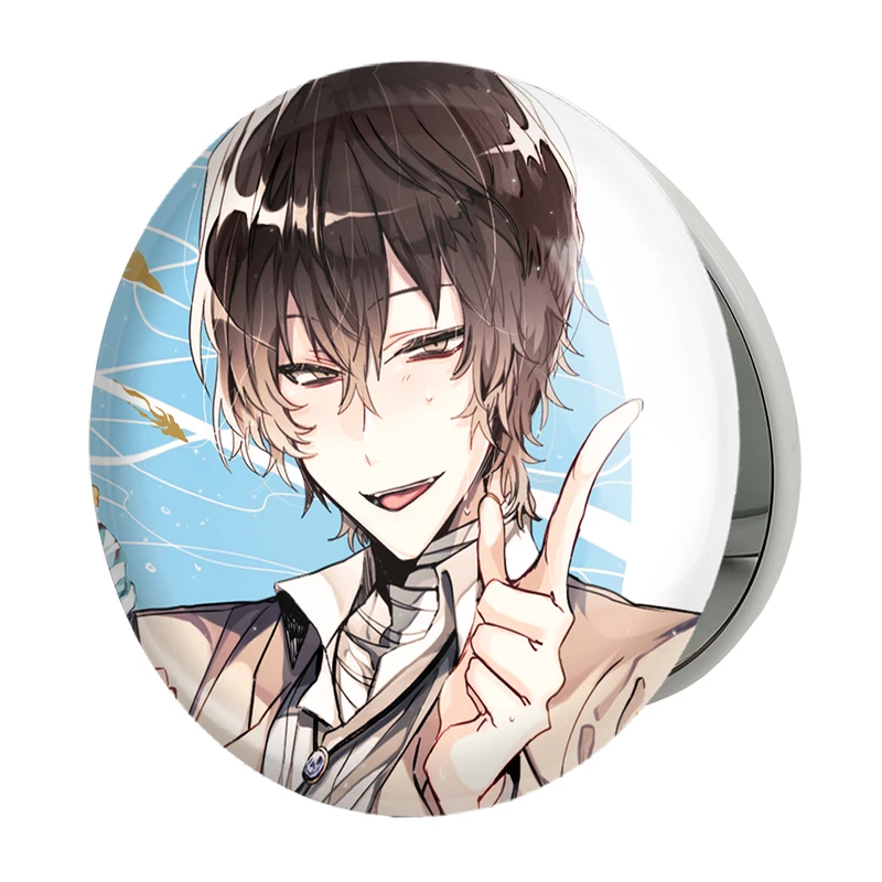 آینه جیبی خندالو طرح اوسامو دازای انیمه سگ های ولگرد بانگو مدل تاشو کد 11755 