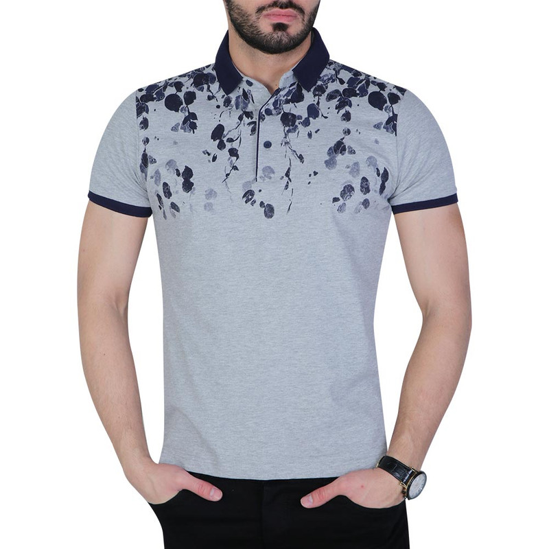 پولوشرت آستین کوتاه مردانه روگاچی مدل گلدار