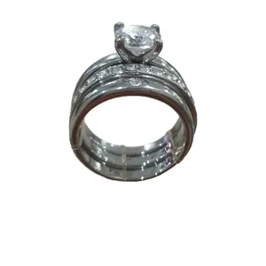 انگشتر زنانه مدل حلقه مجموعه سه عددی