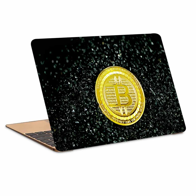 استیکر لپ تاپ طرح bitcoin کد p-1035 مناسب برای لپ تاپ 15.6 اینچ