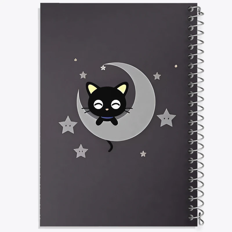 دفتر لیست خرید 50 برگ خندالو طرح گربه بامزه کد N3376