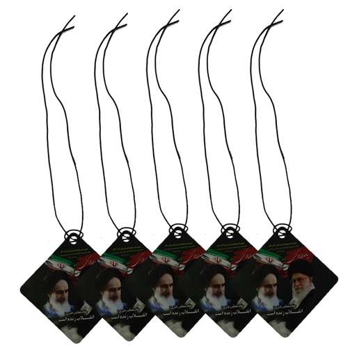 آویز تزیینی خودرو مدل مقوایی بسته 5عددی