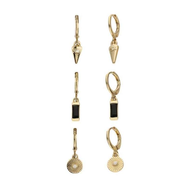 گوشواره زنانه اکسسورایز مدل هندسی کد B3 مجموعه 3 عددی