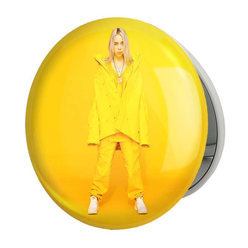 آینه جیبی خندالو طرح بیلی آیلیش Billie Eilish مدل تاشو کد 2761