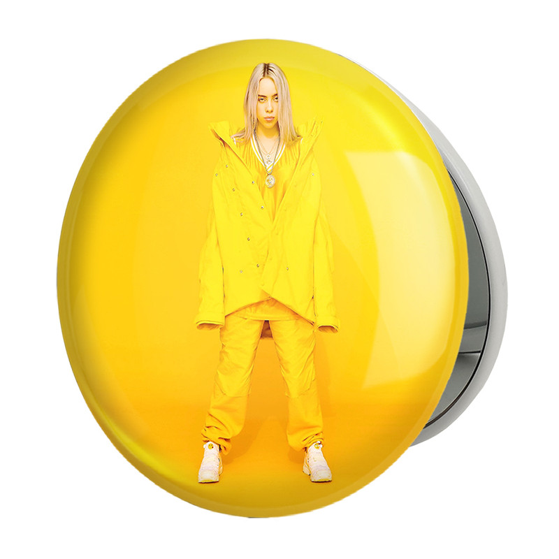 آینه جیبی خندالو طرح بیلی آیلیش Billie Eilish مدل تاشو کد 2761