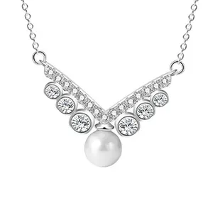 گردنبند نقره زنانه گالری شمرون مدل بال کد NEC730S0