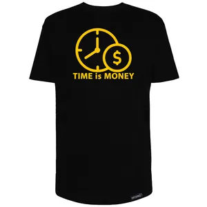 تی شرت آستین کوتاه مردانه 27 مدل Time is Money کد MH1548
