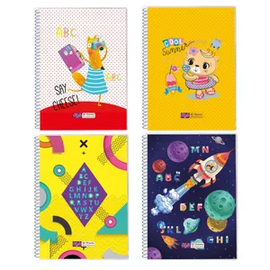 دفتر زبان ۶۰ برگ دایان طرح چهار خط کد 2 بسته ۴ عددی