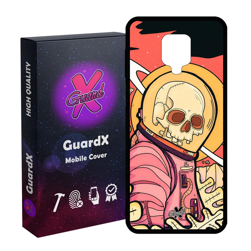 کاور گارد ایکس طرح اسکلت مدل Glass10503 مناسب برای گوشی موبایل شیائومی Redmi Note9 Pro/Note 9 Pro Max/Redmi Note 9S/MI Poco M2 Pro