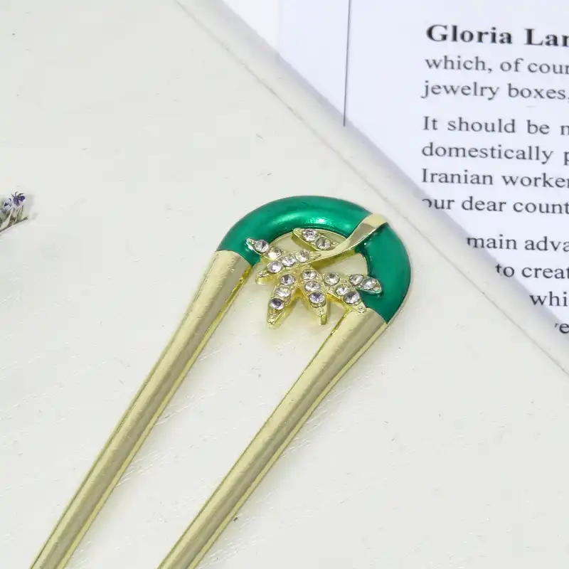 گیره مو زنانه مدل کانزاشی دو شاخ کد G_Lnd_3181