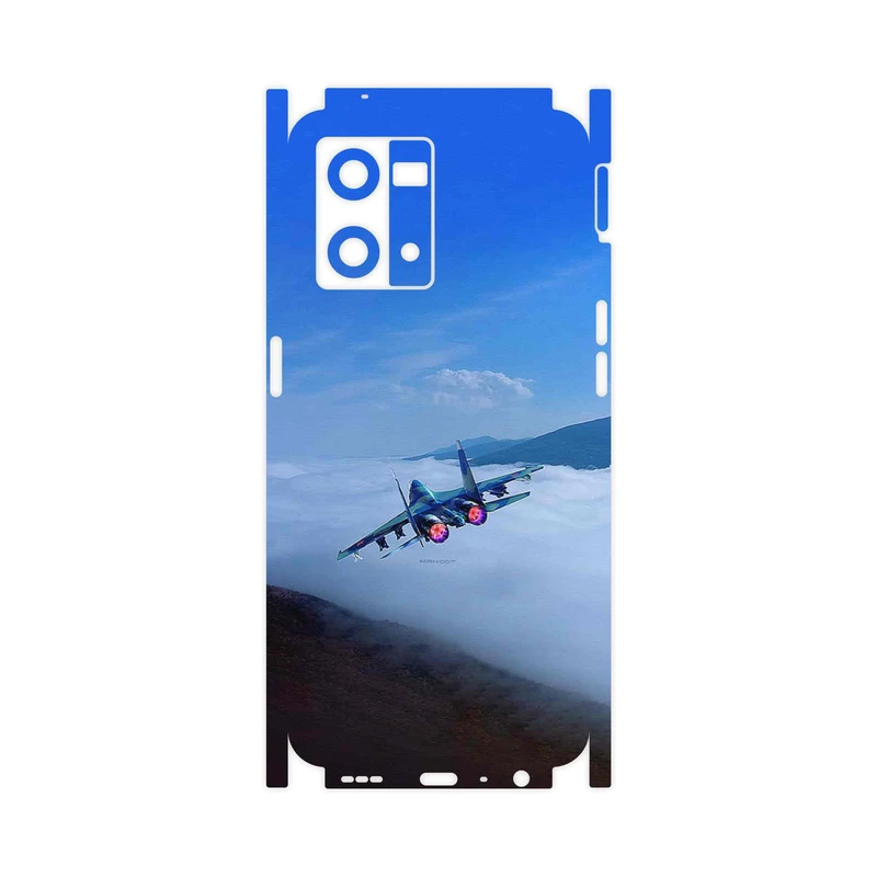 برچسب پوششی ماهوت مدل Fighter plane Su27-FullSkin مناسب برای گوشی موبایل اپو Reno 8 4G