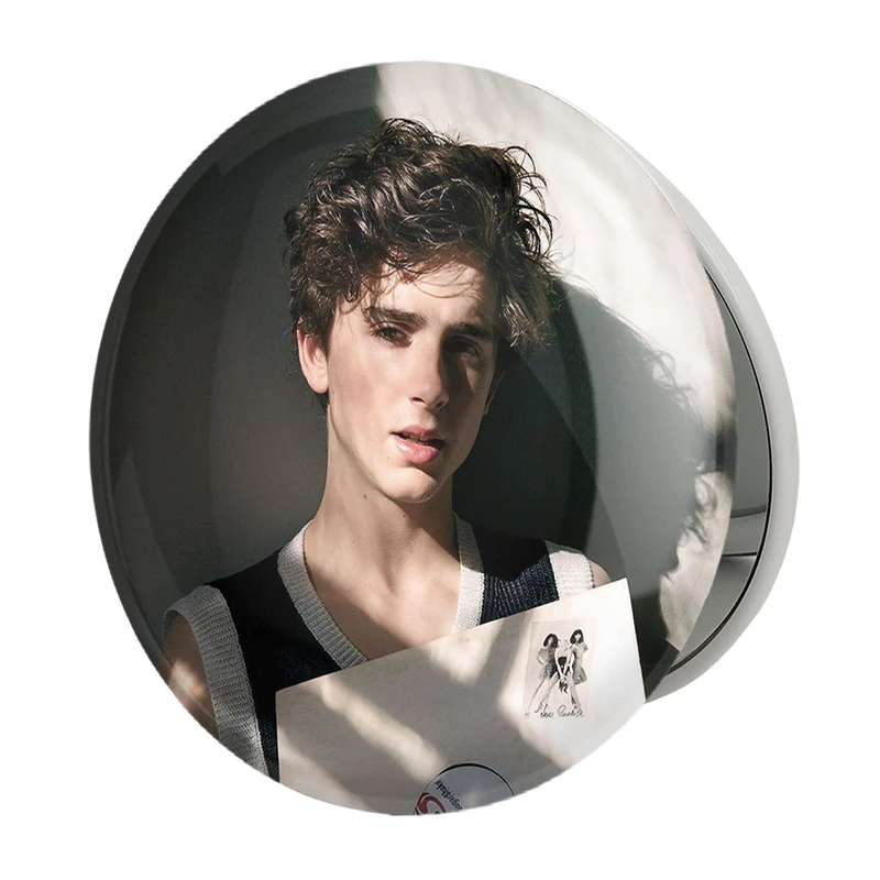 آینه جیبی خندالو طرح تیموتی شالامی Timothée Chalamet مدل تاشو کد 19282 