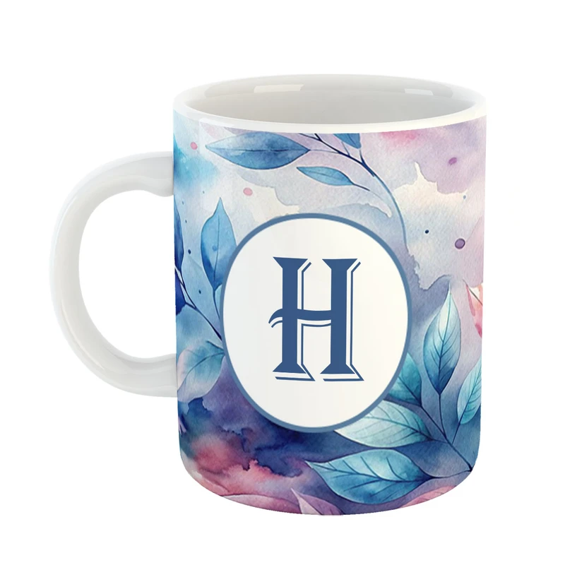 ماگ پادآفرین مدل فانتزی طرح حرف H کد 25