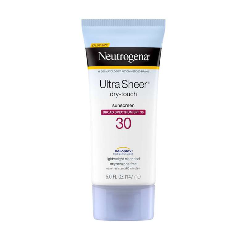 کرم ضد آفتاب بی رنگ نوتروژینا SPF 30 مدل Ultra Sheer مناسب پوستهای خشک حجم 147 میلیلیتر کرم ضد آفتاب بی رنگ نوتروژینا SPF 30 مدل Ultra Sheer مناسب پوستهای خشک حجم 147 میلیلیتر