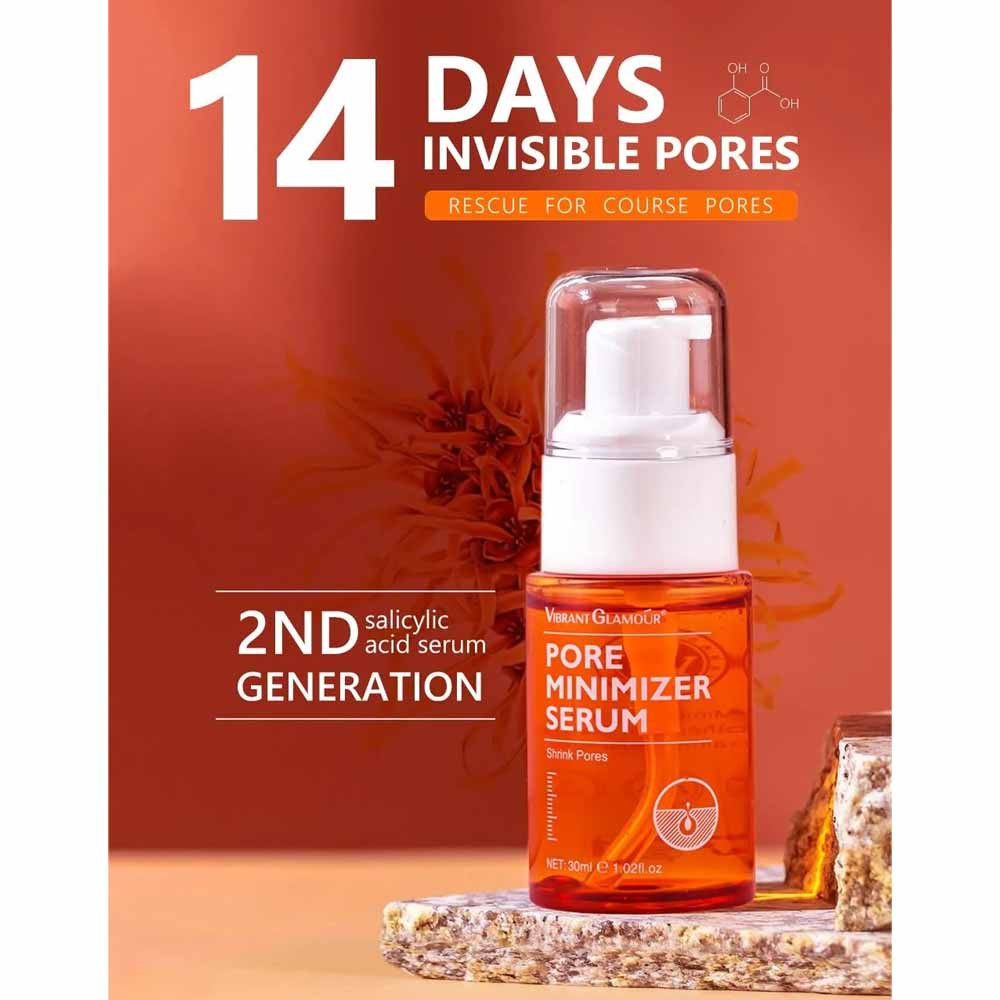 سرم پوست ویبرانت گلمور مدل کوچک کننده منافذ حجم 30 میلی لیتر