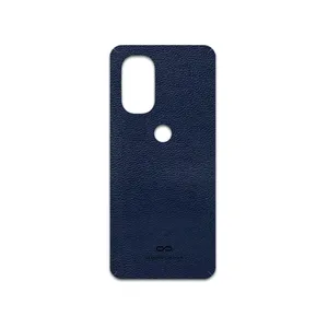 MAHOOT Deep-Blue-Leather Cover Sticker for Motorola Moto G51 5G