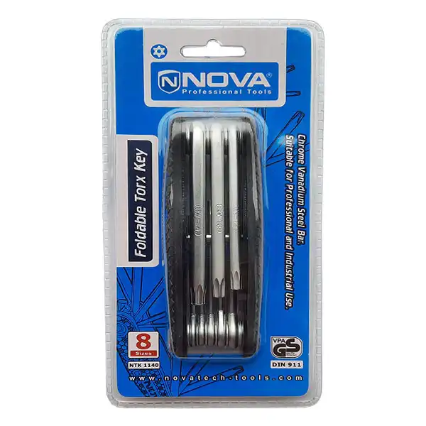 مجموعه 8 عددی آچار آلن ستاره ایی مدل NTK-1140 سایز T9 تا T40