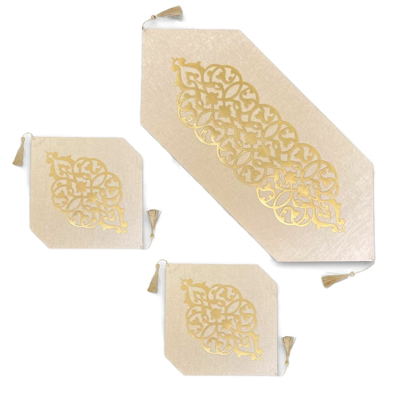 ست رومیزی  3 تکه مدل رومی کد RM003